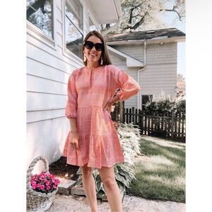 Lemlem Semira Popover Embroidered Mini Dress Size Small